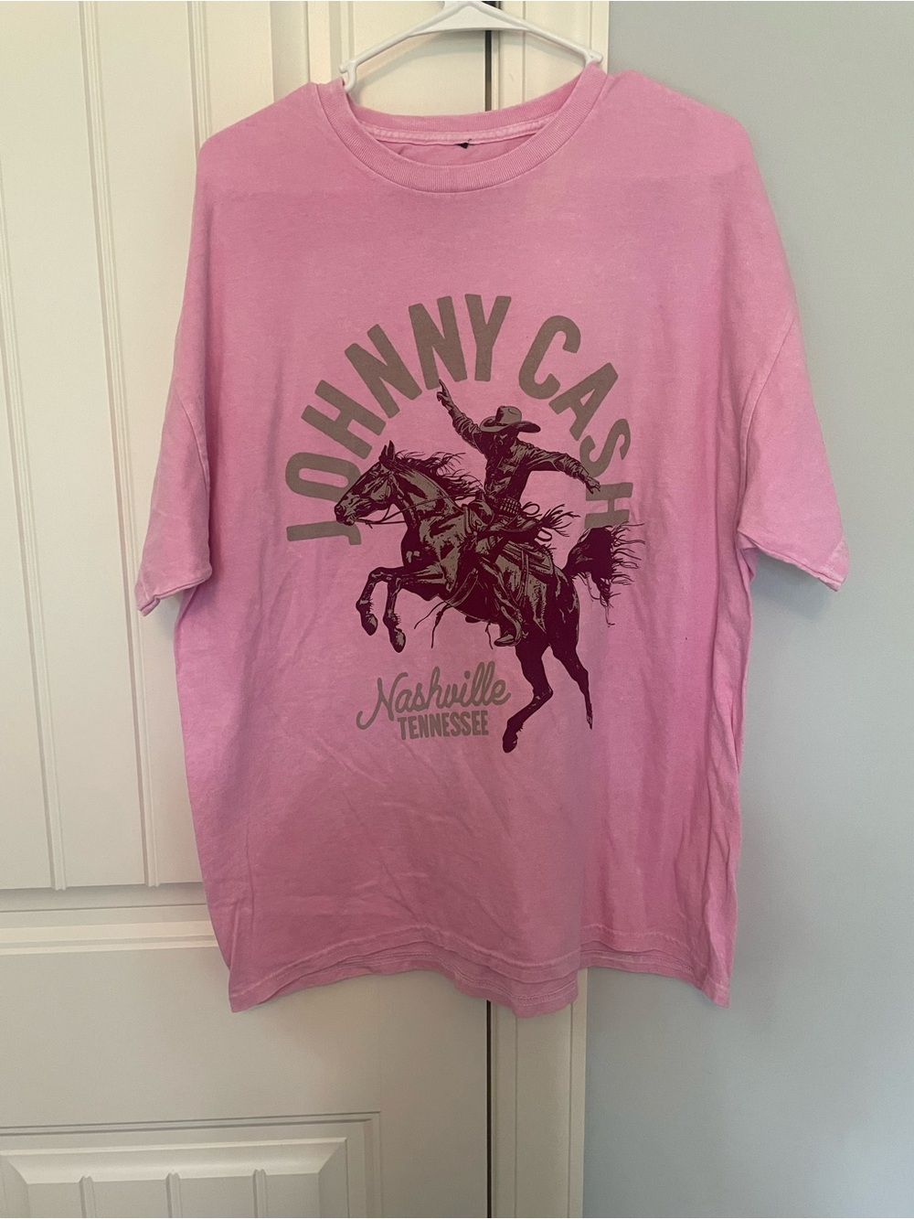 Ash Pink 'CASH' Graphic Tee